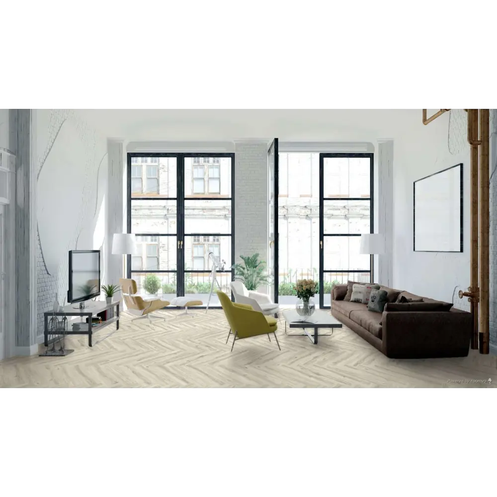 Фото 3 SPC плитка TheFloor Herringbone Dillon Oak 42 класс толщина 6 мм 1.75 м², цена за упаковку Фото 3 SPC плитка TheFloor Herringbone Dillon Oak 42 класс толщина 6 мм 1.75 м², цена за упаковку