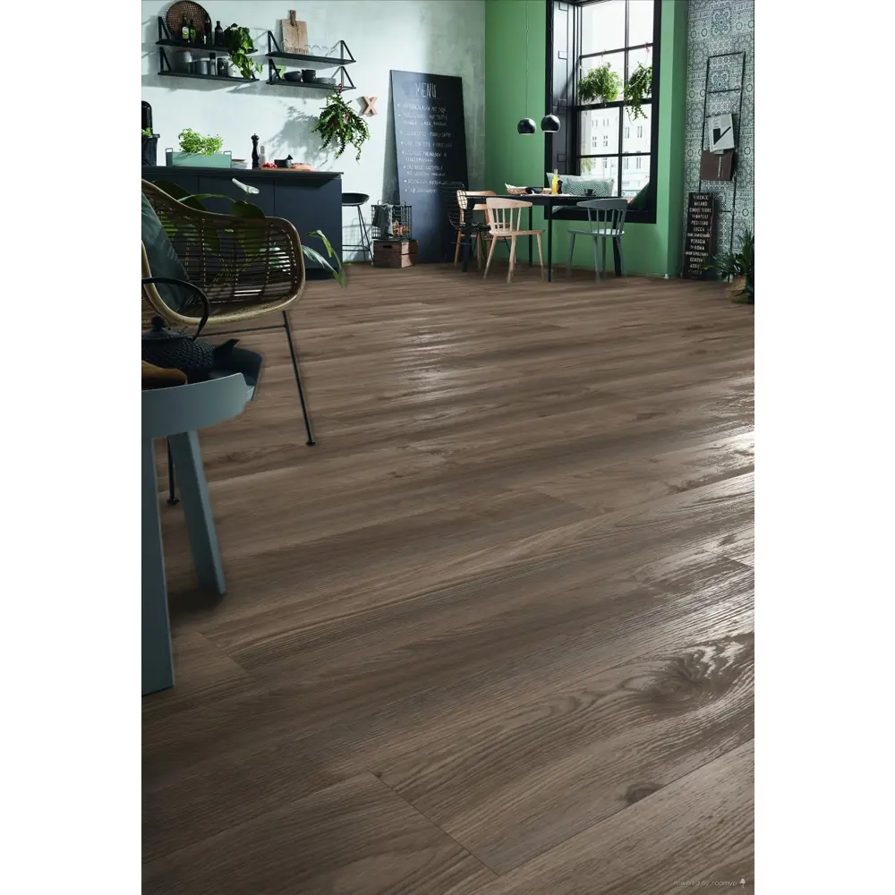 Фото 3 Ламинат Kronotex Дуб коричневый Макро 33 класс толщина 10 мм 1.80 м², цена за упаковку Фото 3 Ламинат Kronotex Дуб коричневый Макро 33 класс толщина 10 мм 1.80 м², цена за упаковку