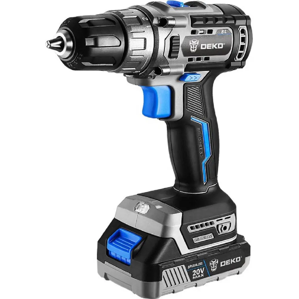 Фото 3 Дрель-шуруповерт аккумуляторная бесщеточная Deko Sharker 20V, 063-4037, 20 В Li-Ion 1x2 Ач Фото 3 Дрель-шуруповерт аккумуляторная бесщеточная Deko Sharker 20V, 063-4037, 20 В Li-Ion 1x2 Ач