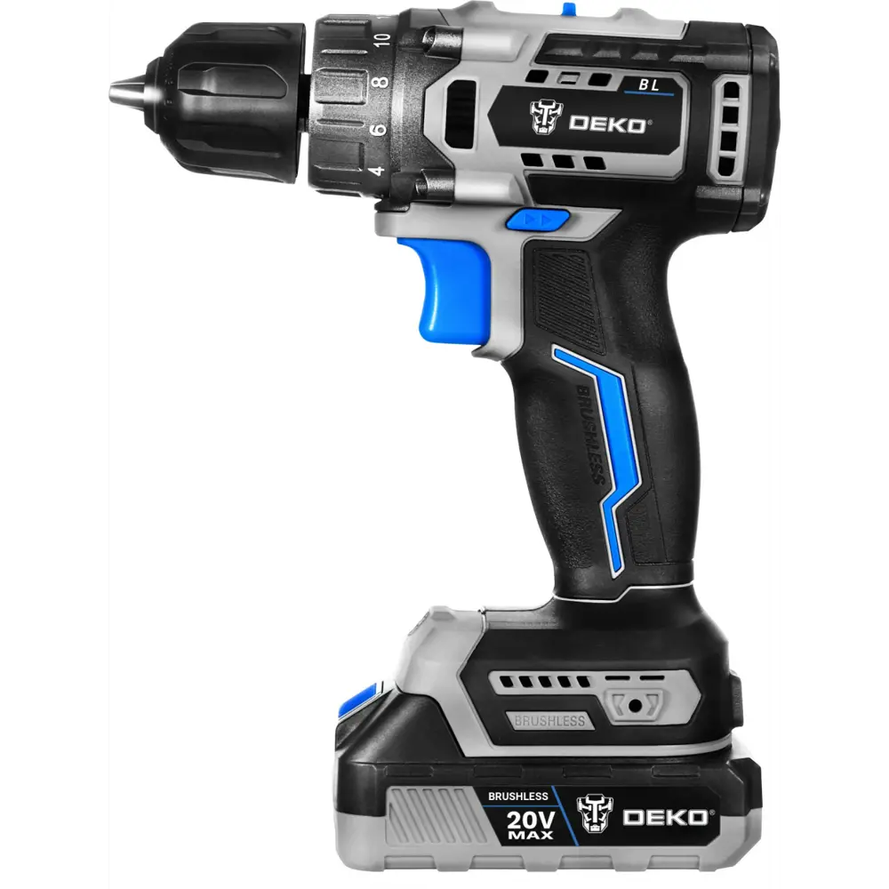 Фото 2 Дрель-шуруповерт аккумуляторная бесщеточная Deko Sharker 20V, 063-4037, 20 В Li-Ion 1x2 Ач Фото 2 Дрель-шуруповерт аккумуляторная бесщеточная Deko Sharker 20V, 063-4037, 20 В Li-Ion 1x2 Ач