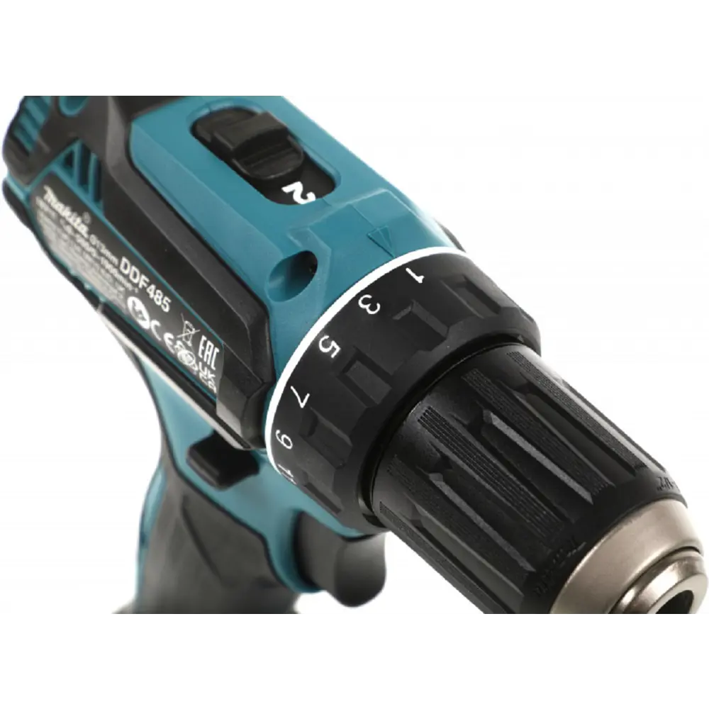 Фото 5 Дрель-шуруповерт аккумуляторная бесщеточная Makita DDF485Z 18 В Li-Ion без АКБ и ЗУ Фото 5 Дрель-шуруповерт аккумуляторная бесщеточная Makita DDF485Z 18 В Li-Ion без АКБ и ЗУ