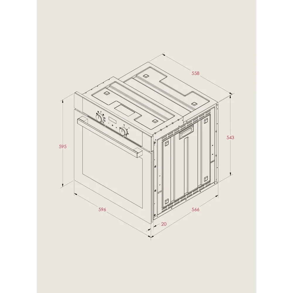 Фото 16 Встраиваемый духовой шкаф Ardo с грилем и конвекцией объем 76 л 9 режимов тройное остекление дверцы