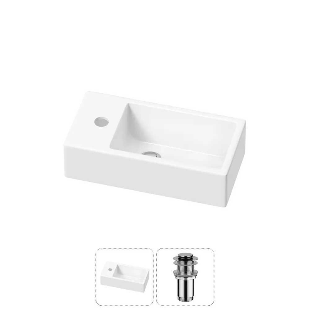 Фото Раковина Lavinia boho bathroom sink 20215993R 40см цвет раковина 2 в 1: донный клапан
