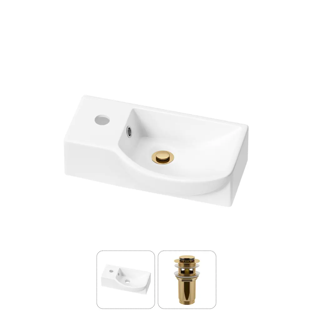 Фото Раковина Lavinia boho bathroom sink 20216023R 40см цвет раковина 2 в 1: донный клапан