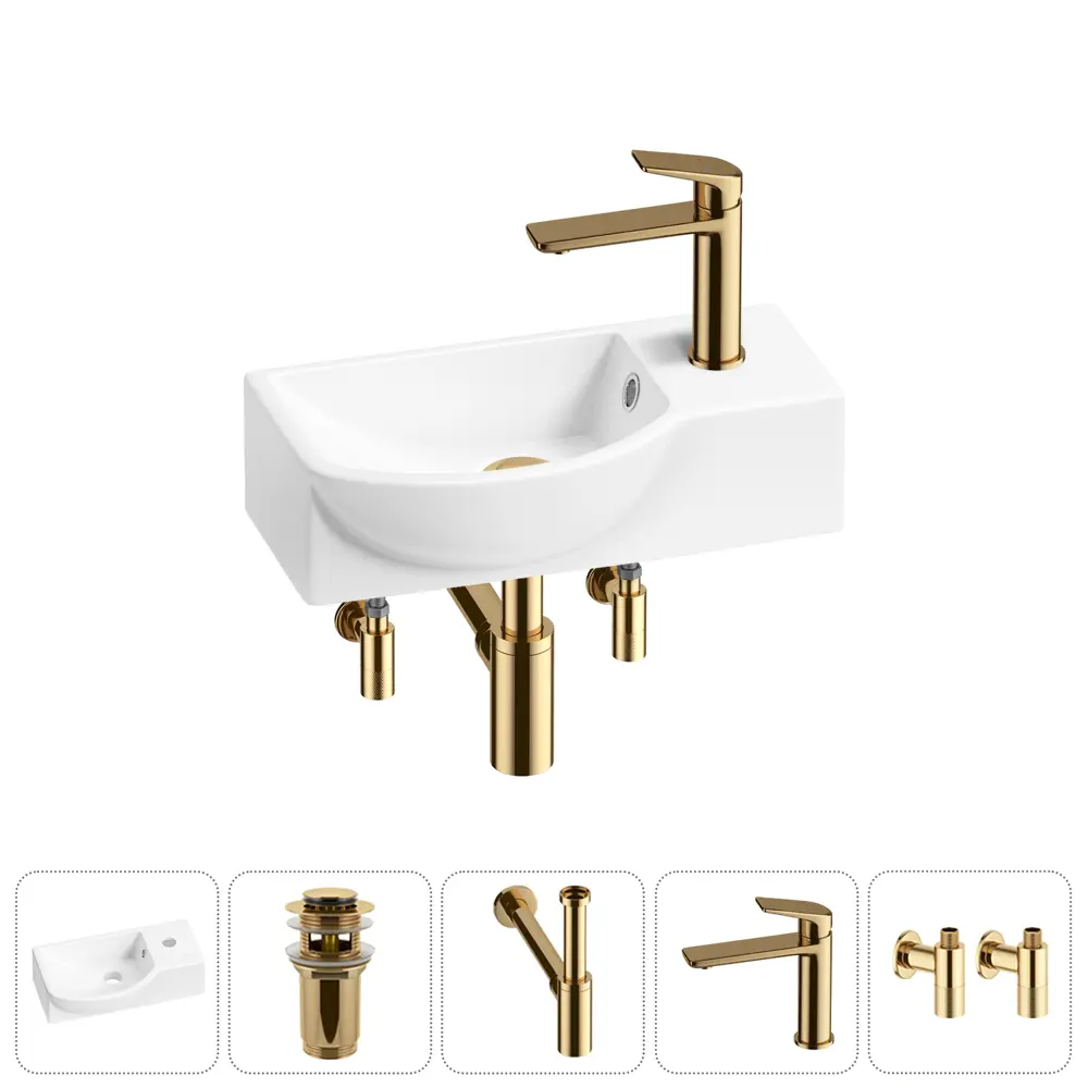 Фото Раковина Lavinia boho bathroom sink 20216063R 40см цвет раковина 5 в 1: донный клапан, сифон, смеситель, вентили Фото Раковина Lavinia boho bathroom sink 20216063R 40см цвет раковина 5 в 1: донный клапан, сифон, смеситель, вентили