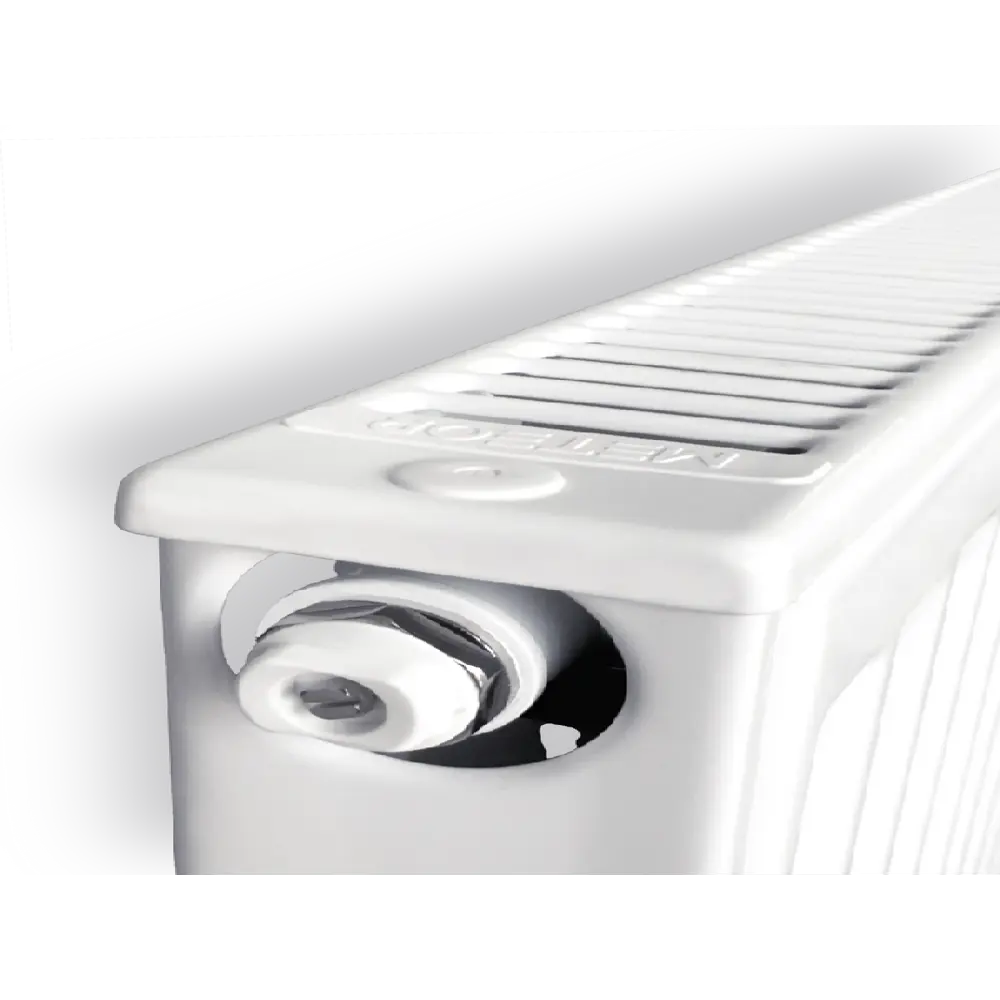 Фото 8 Радиатор панельный Meteor Classic VK-Profil 21 600/1400 мм нижнее универсальное подключение сталь цвет белый без креплений Фото 8 Радиатор панельный Meteor Classic VK-Profil 21 600/1400 мм нижнее универсальное подключение сталь цвет белый без креплений