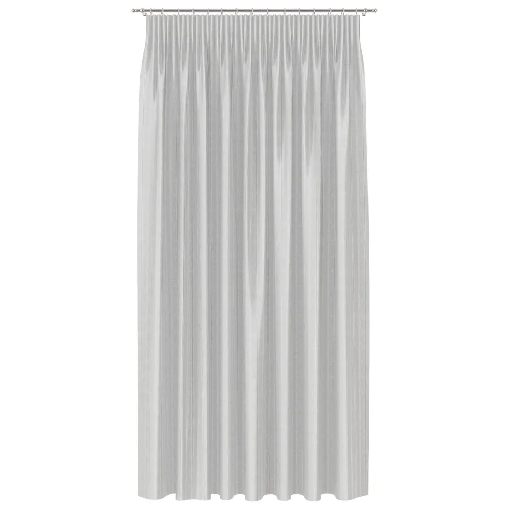 Фото 2 Тюль на ленте Андреа 300x280 см полоски цвет бело-серый