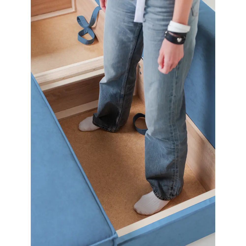 Фото 6 Диван раскладной Cityhd Парма 188x94x75 см велюр цвет синий Фото 6 Диван раскладной Cityhd Парма 188x94x75 см велюр цвет синий