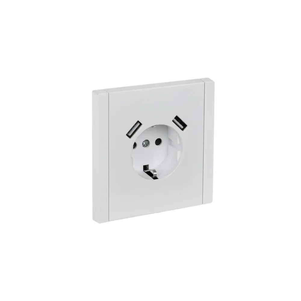 Фото 2 Розетка USB встраиваемая Iek Forte&Piano FP-R14-16-U21-D31-K01 с заземлением цвет белый Фото 2 Розетка USB встраиваемая Iek Forte&Piano FP-R14-16-U21-D31-K01 с заземлением цвет белый
