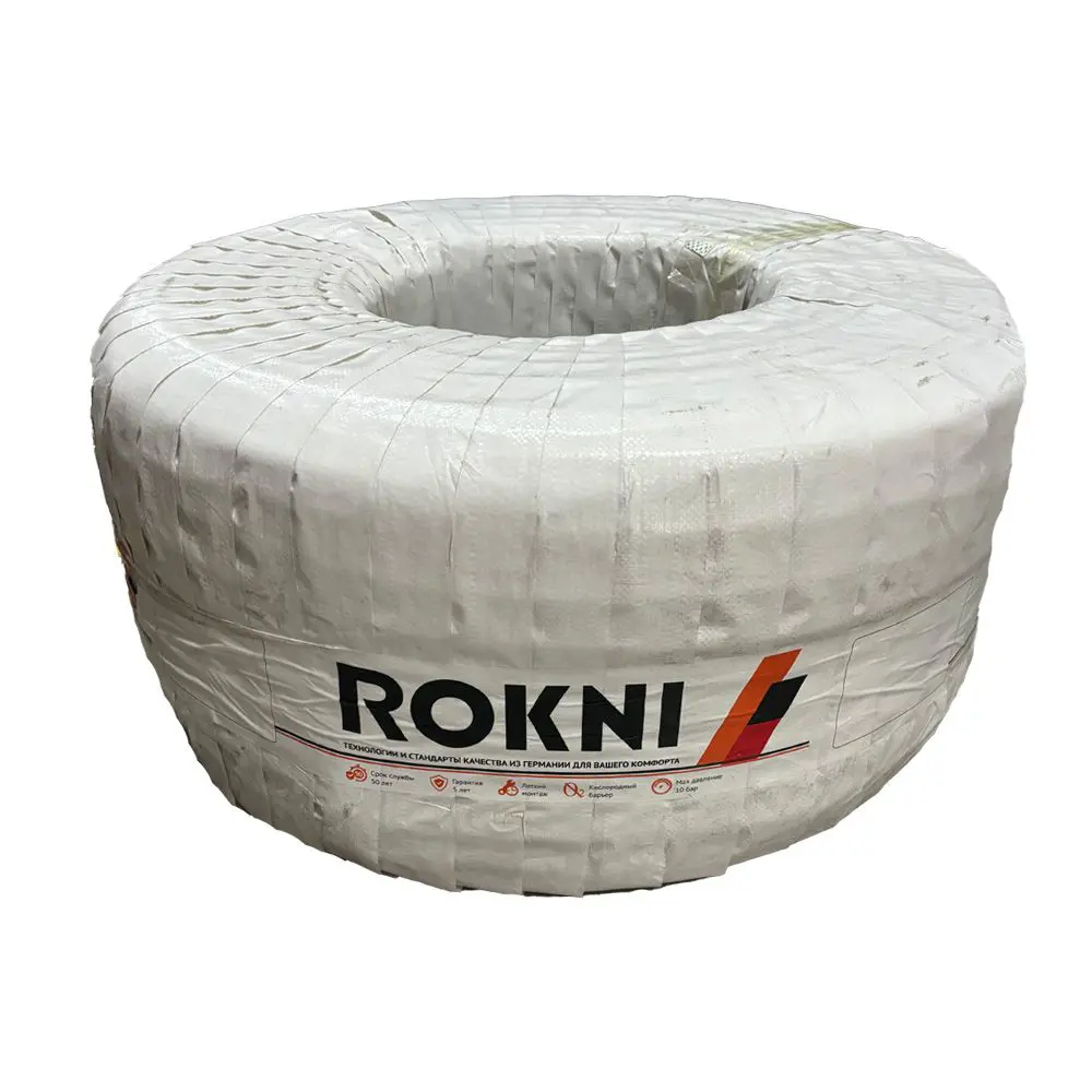 Фото 13 Труба из сшитого полиэтилена для система тёплого пола Rokni PE-Xa EVOH 16x2 PN10 бухта 600 м цвет красный Фото 13 Труба из сшитого полиэтилена для система тёплого пола Rokni PE-Xa EVOH 16x2 PN10 бухта 600 м цвет красный
