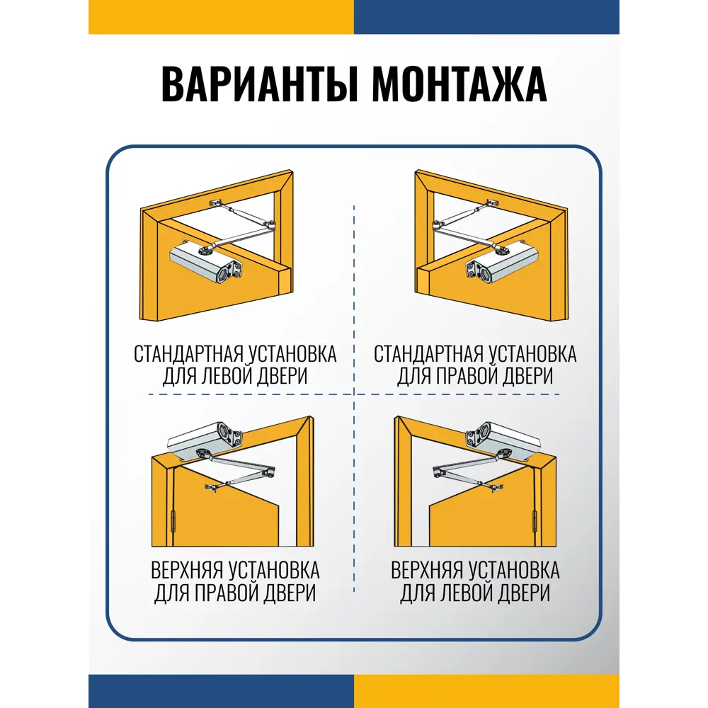 Фото 4 Дверной доводчик DÖRF L-8222 45 кг коричневый Фото 4 Дверной доводчик DÖRF L-8222 45 кг коричневый