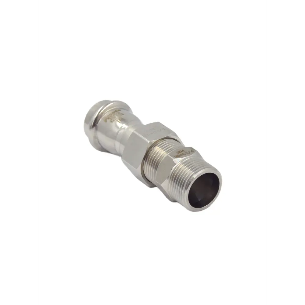 Фото Переходник Franta 3/4"x22 мм НР-ВПр нержавеющая сталь Aisi 304 V15223400G Фото Переходник Franta 3/4"x22 мм НР-ВПр нержавеющая сталь Aisi 304 V15223400G