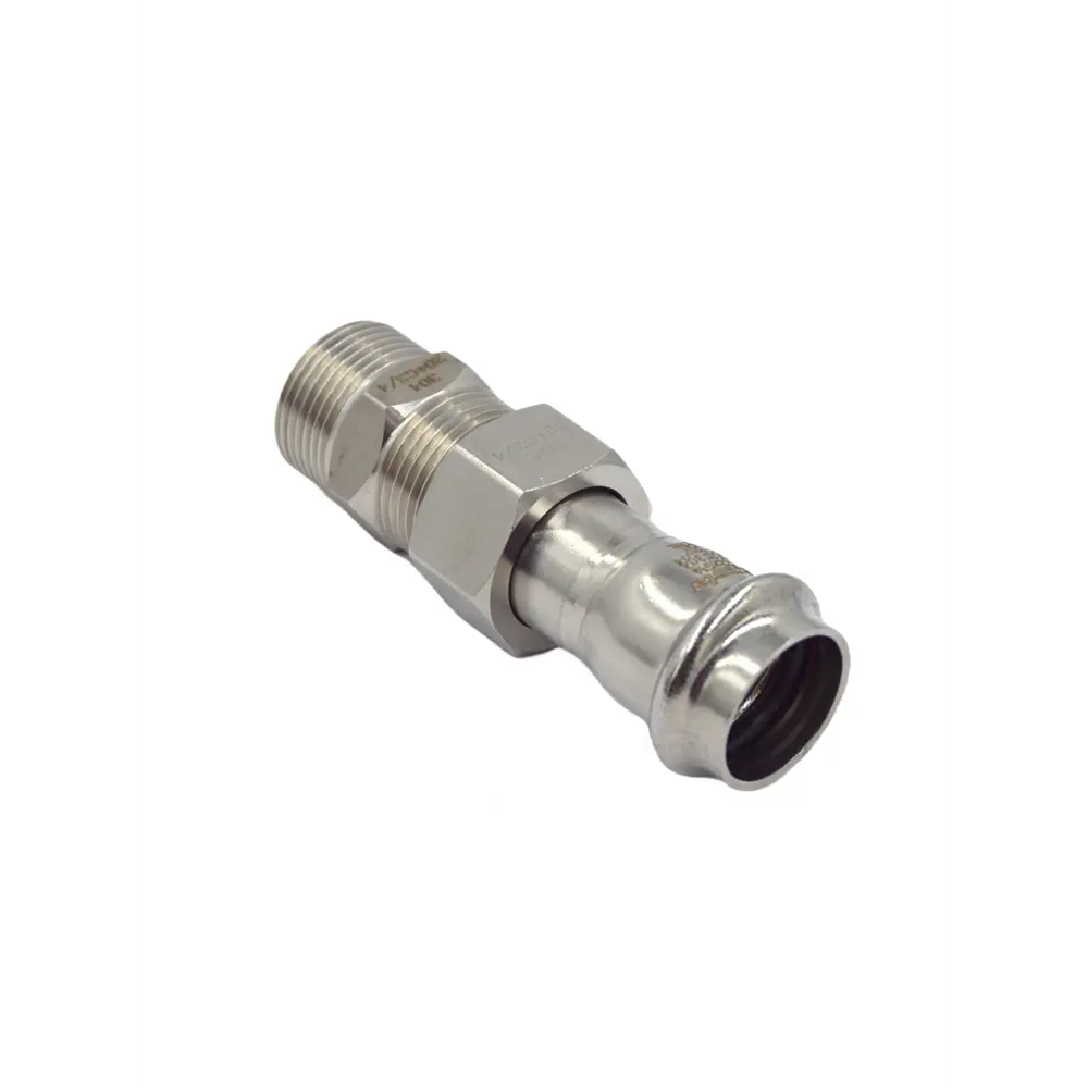 Фото 2 Переходник Franta 3/4"x22 мм НР-ВПр нержавеющая сталь Aisi 304 V15223400G Фото 2 Переходник Franta 3/4"x22 мм НР-ВПр нержавеющая сталь Aisi 304 V15223400G