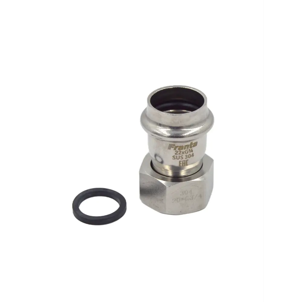 Фото 4 Переходник Franta 3/4"x22 мм ВР-ВПр нержавеющая сталь Aisi 304 V16223400G Фото 4 Переходник Franta 3/4"x22 мм ВР-ВПр нержавеющая сталь Aisi 304 V16223400G