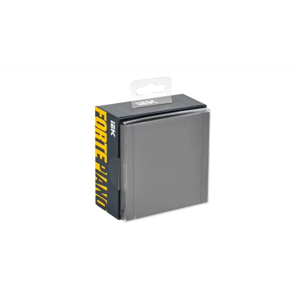 Фото 3 Розетка встраиваемая Iek Forte&Piano FP-R16-16-1-44-K03 с заземлением шторками и крышкой цвет серый