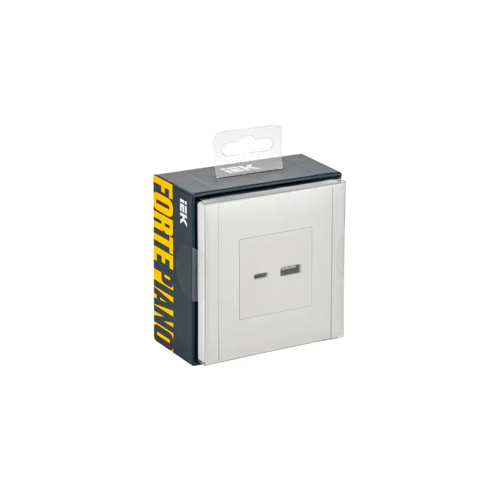 Фото Розетка USB встраиваемая Iek Forte&Piano FP-U22-018-K01 цвет белый Фото Розетка USB встраиваемая Iek Forte&Piano FP-U22-018-K01 цвет белый