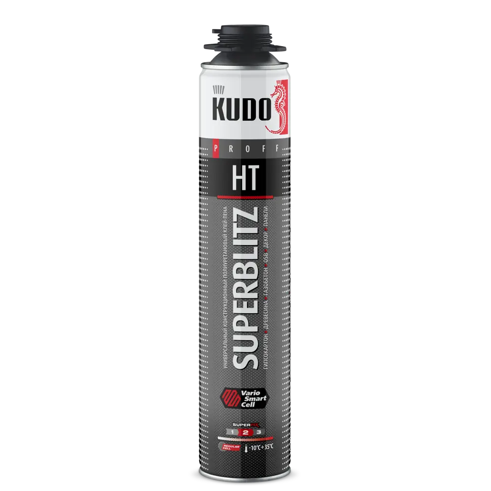 Фото 2 Пена монтажная профессиональная Kudo Kupp10b13sbht 500 можно окрашивать всесезонная 1000 мл 12 шт Фото 2 Пена монтажная профессиональная Kudo Kupp10b13sbht 500 можно окрашивать всесезонная 1000 мл 12 шт