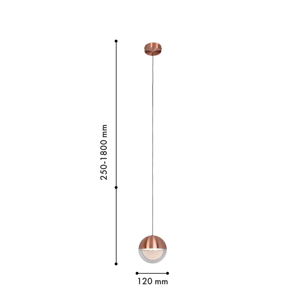 Фото 2 Светильник подвесной светодиодный Favourite Luna 4371-1p 1 м² нейтральный белый свет цвет бронза Фото 2 Светильник подвесной светодиодный Favourite Luna 4371-1p 1 м² нейтральный белый свет цвет бронза