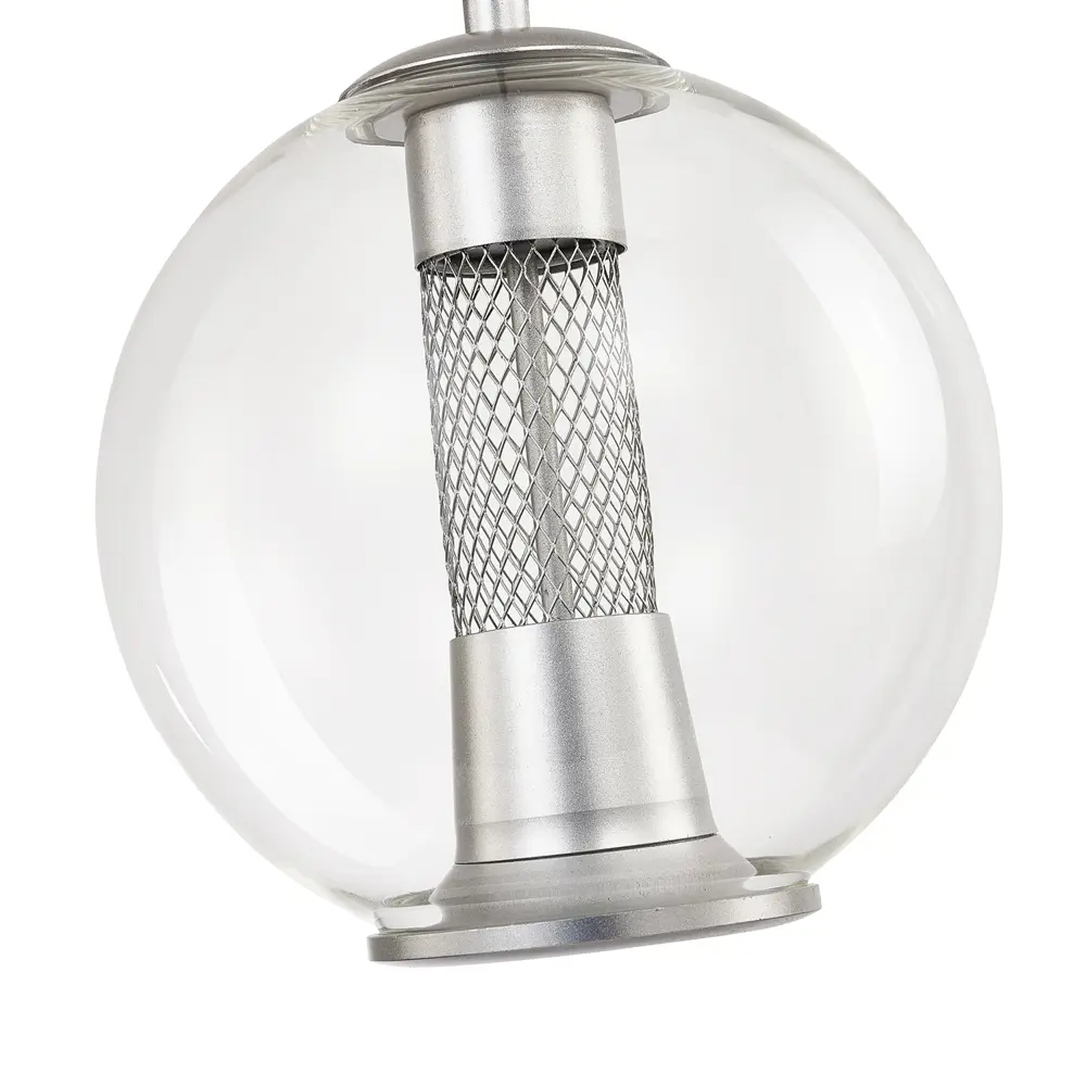 Фото 7 Светильник подвесной светодиодный Favourite Boble 4552-1p 1 м² нейтральный белый свет цвет серебристый Фото 7 Светильник подвесной светодиодный Favourite Boble 4552-1p 1 м² нейтральный белый свет цвет серебристый