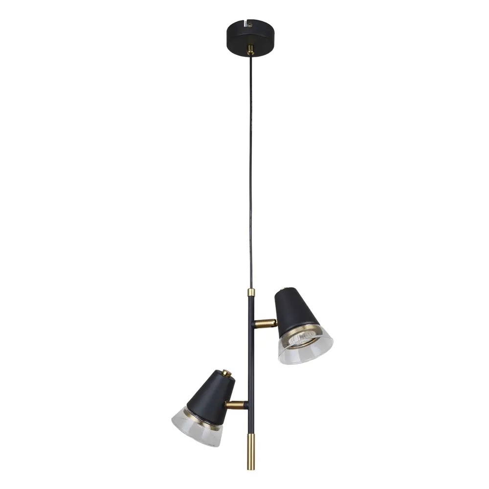 Фото 2 Светильник подвесной Favourite Trandy 4618-2p 2 лампы 4.667 м² цвет черный Фото 2 Светильник подвесной Favourite Trandy 4618-2p 2 лампы 4.667 м² цвет черный