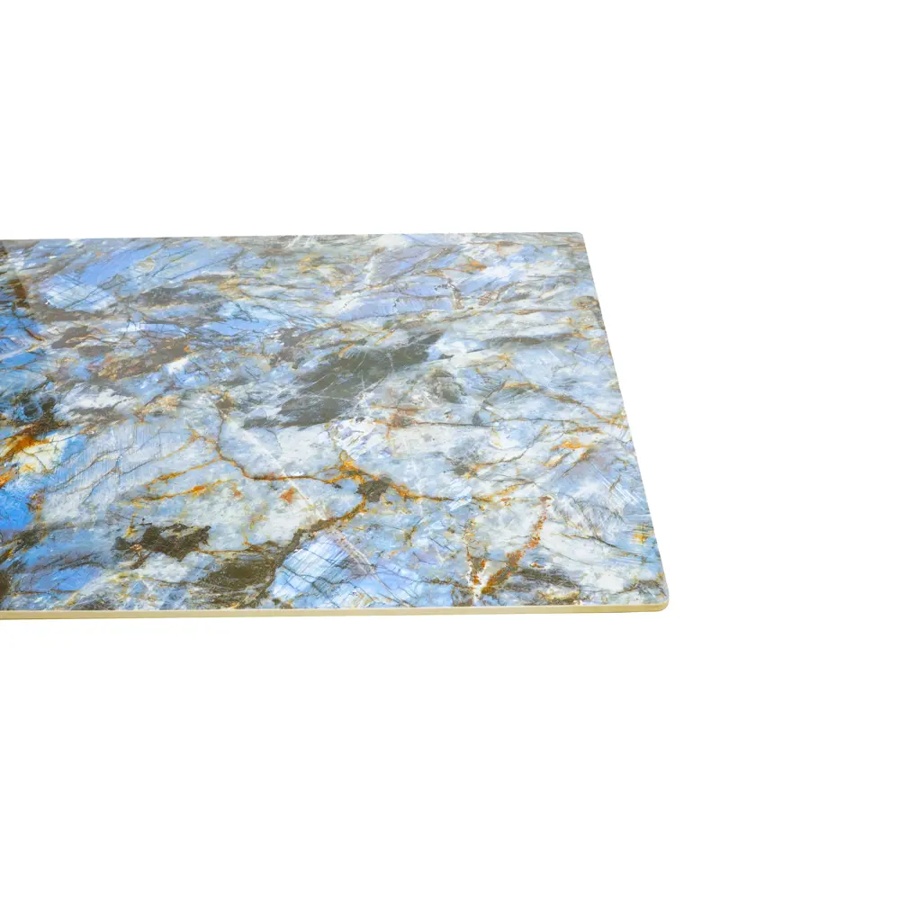 Фото 3 Кухонный стол прямоугольный Ametist 180x90 см искусственный камень цвет голубой Фото 3 Кухонный стол прямоугольный Ametist 180x90 см искусственный камень цвет голубой