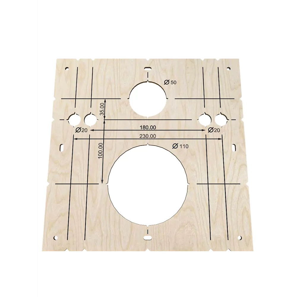 Фото 3 Шаблон разметочный Estente Stencil-110.50.20 110 мм