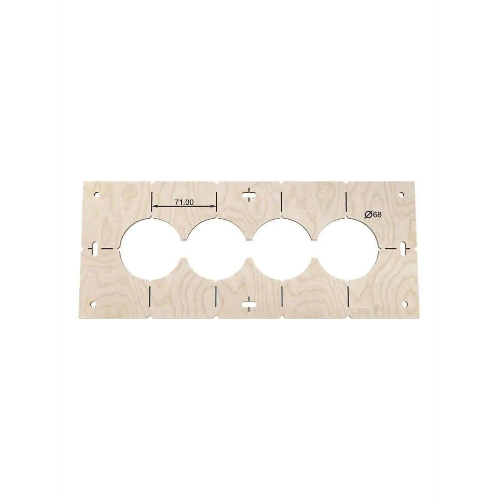 Фото 7 Шаблон разметочный для подрозетников Estente Stencil 68 мм Фото 7 Шаблон разметочный для подрозетников Estente Stencil 68 мм