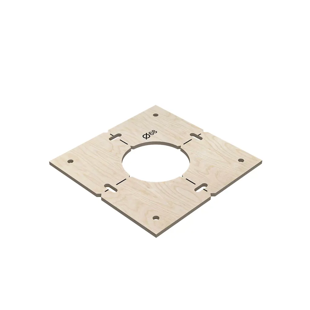 Фото 2 Шаблон разметочный для подрозетников Estente Stencil 68 мм Фото 2 Шаблон разметочный для подрозетников Estente Stencil 68 мм