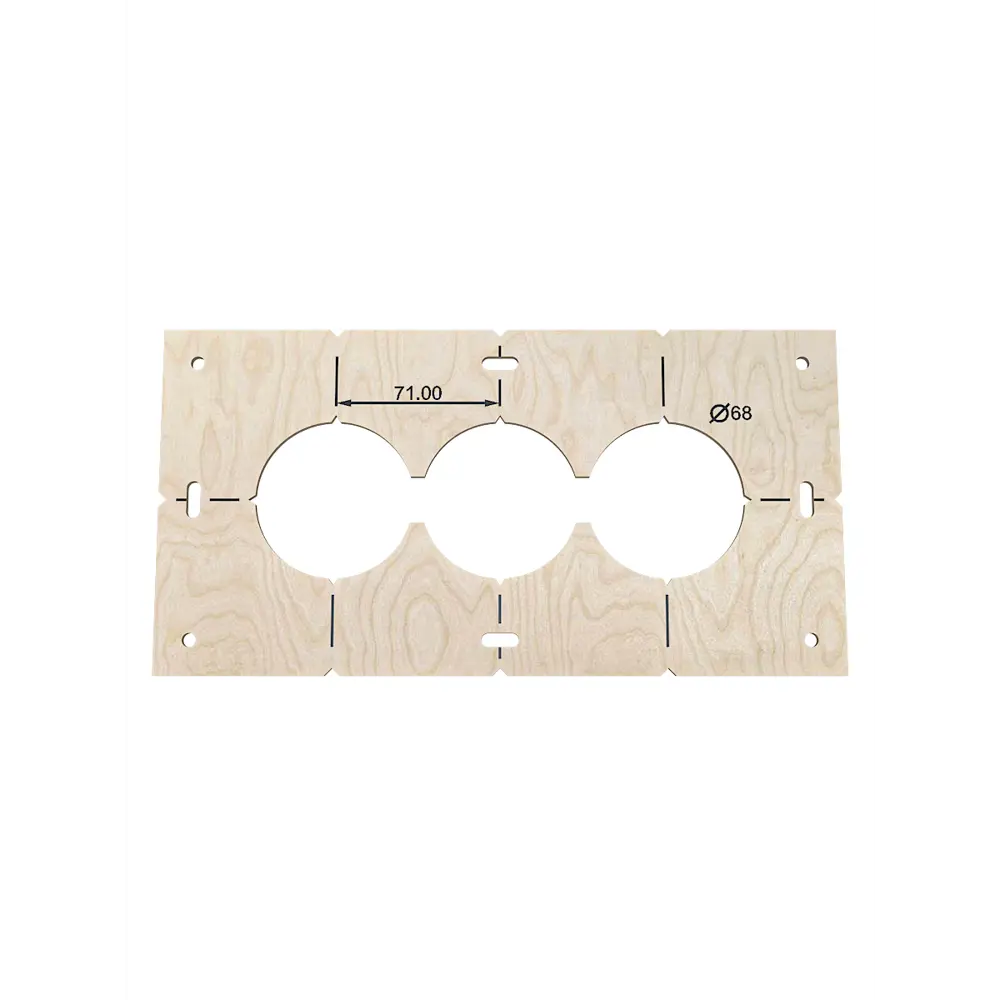 Фото 6 Шаблон разметочный для подрозетников Estente Stencil 68 мм Фото 6 Шаблон разметочный для подрозетников Estente Stencil 68 мм