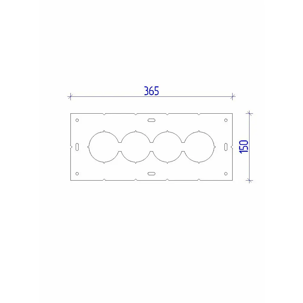 Фото 19 Шаблон разметочный для подрозетников Estente Stencil 68 мм Фото 19 Шаблон разметочный для подрозетников Estente Stencil 68 мм
