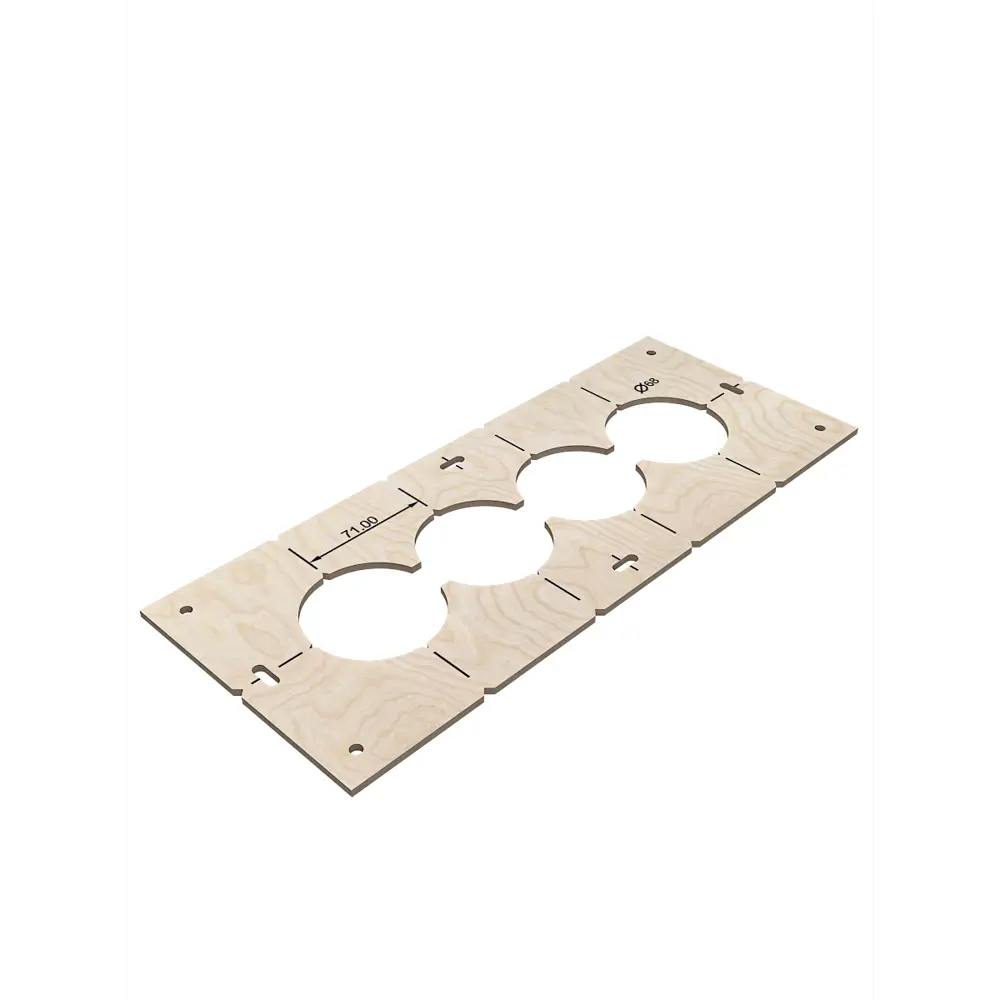 Фото 18 Шаблон разметочный для подрозетников Estente Stencil 68 мм Фото 18 Шаблон разметочный для подрозетников Estente Stencil 68 мм