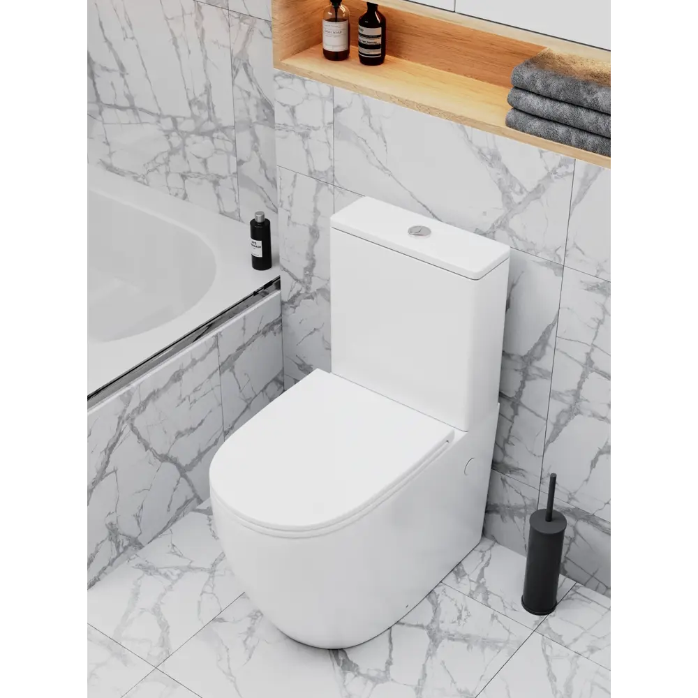 Фото 7 Унитаз-компакт Enio Unico EN3250095 безободковый с микролифтом Фото 7 Унитаз-компакт Enio Unico EN3250095 безободковый с микролифтом