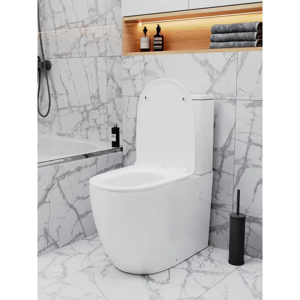 Фото 8 Унитаз-компакт Enio Unico EN3250095 безободковый с микролифтом Фото 8 Унитаз-компакт Enio Unico EN3250095 безободковый с микролифтом