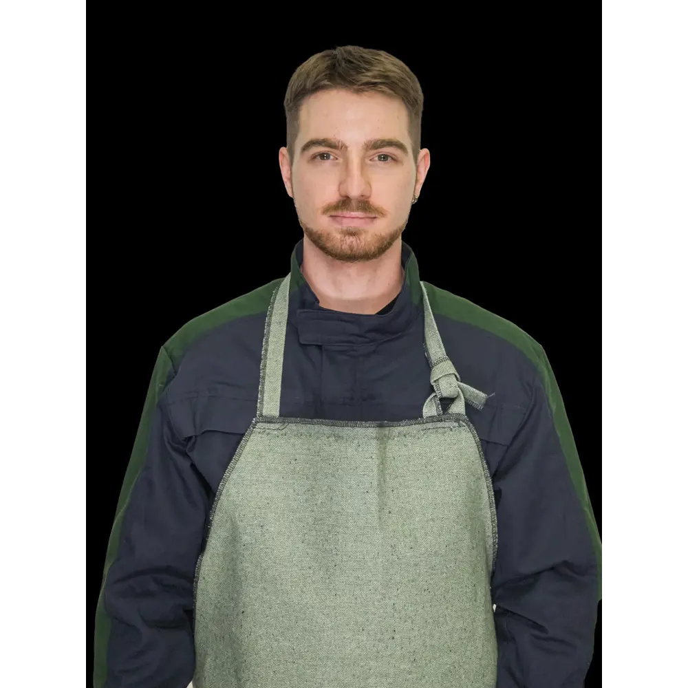 Фото 4 Фартук сварщика КСМ РФБ-03 зеленый размер универсальный Фото 4 Фартук сварщика КСМ РФБ-03 зеленый размер универсальный