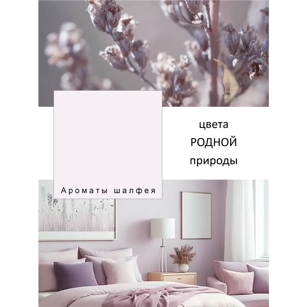 Фото 2 Краска интерьерная Palizh №815 шелковисто-матовая цвет ароматы шалфея 1.4 кг Фото 2 Краска интерьерная Palizh №815 шелковисто-матовая цвет ароматы шалфея 1.4 кг