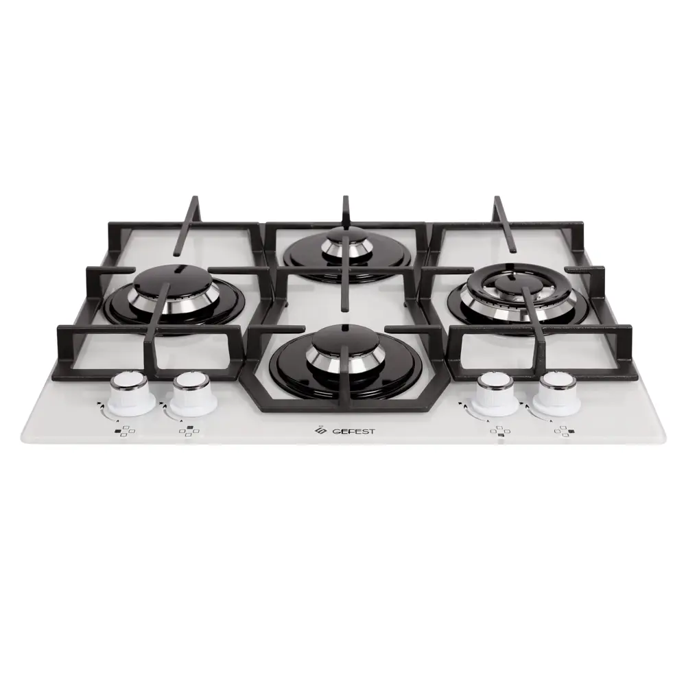 Фото 2 Газовая варочная панель Gefest ПВГ 2231-10 К12 60 см 4 конфорки цвет белый