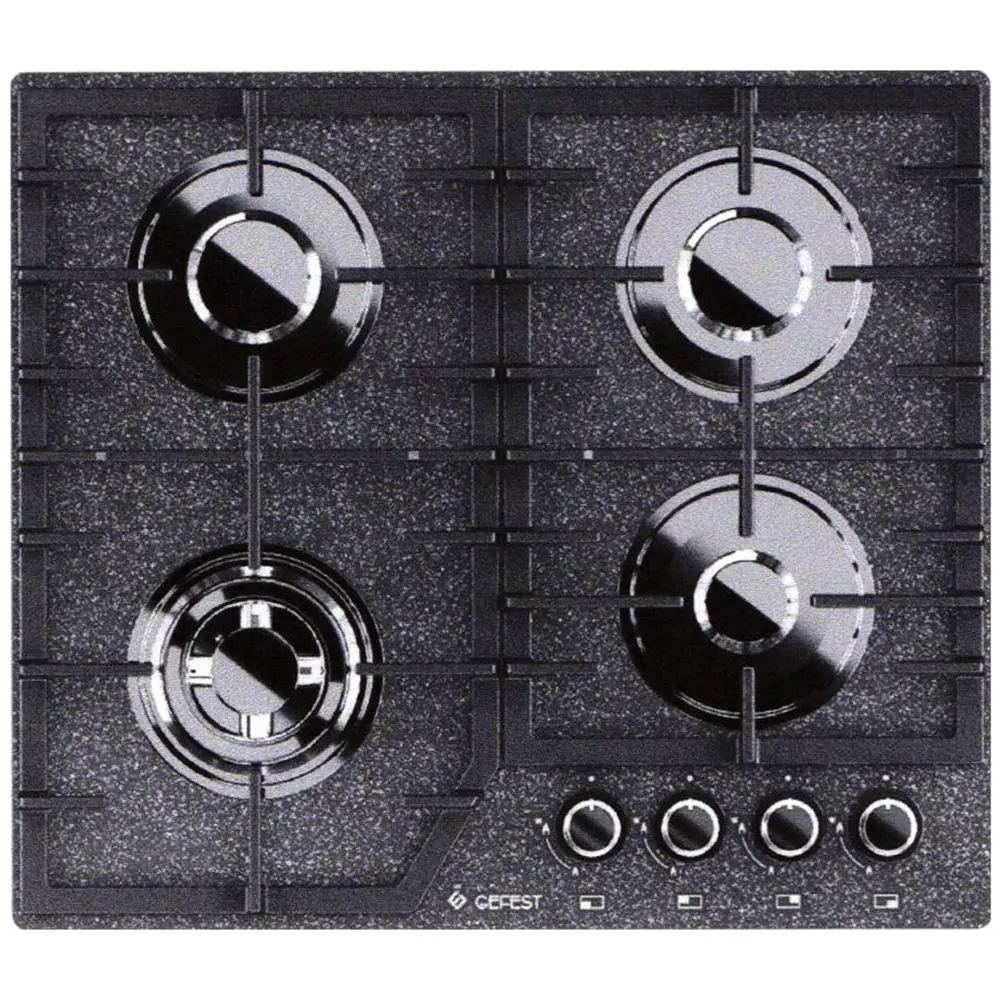 Фото Газовая варочная панель Gefest ПВГ 2232-01 P43 60 см 4 конфорки цвет черный