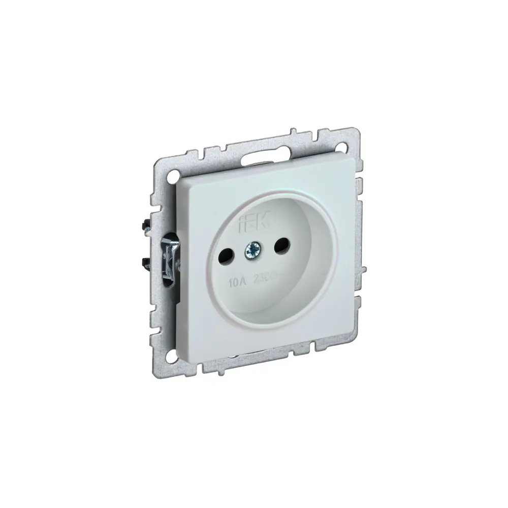 Фото Розетка встраиваемая Iek Brite BR-R13-10-K36 со шторками цвет жемчуг Фото Розетка встраиваемая Iek Brite BR-R13-10-K36 со шторками цвет жемчуг