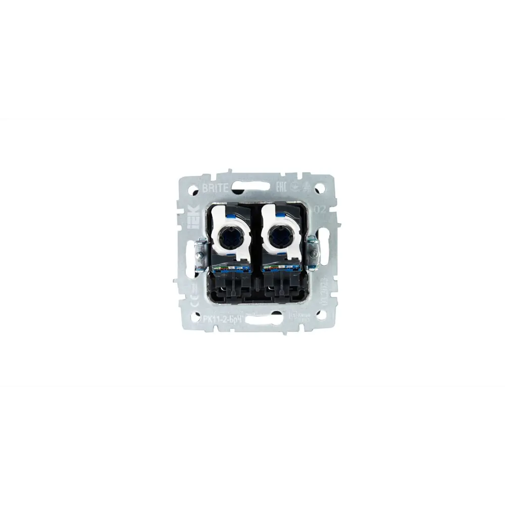 Фото 5 Розетка компьютерная встраиваемая Iek Brite BR-K20-2-K02 RJ45 Cat 6 цвет черный Фото 5 Розетка компьютерная встраиваемая Iek Brite BR-K20-2-K02 RJ45 Cat 6 цвет черный