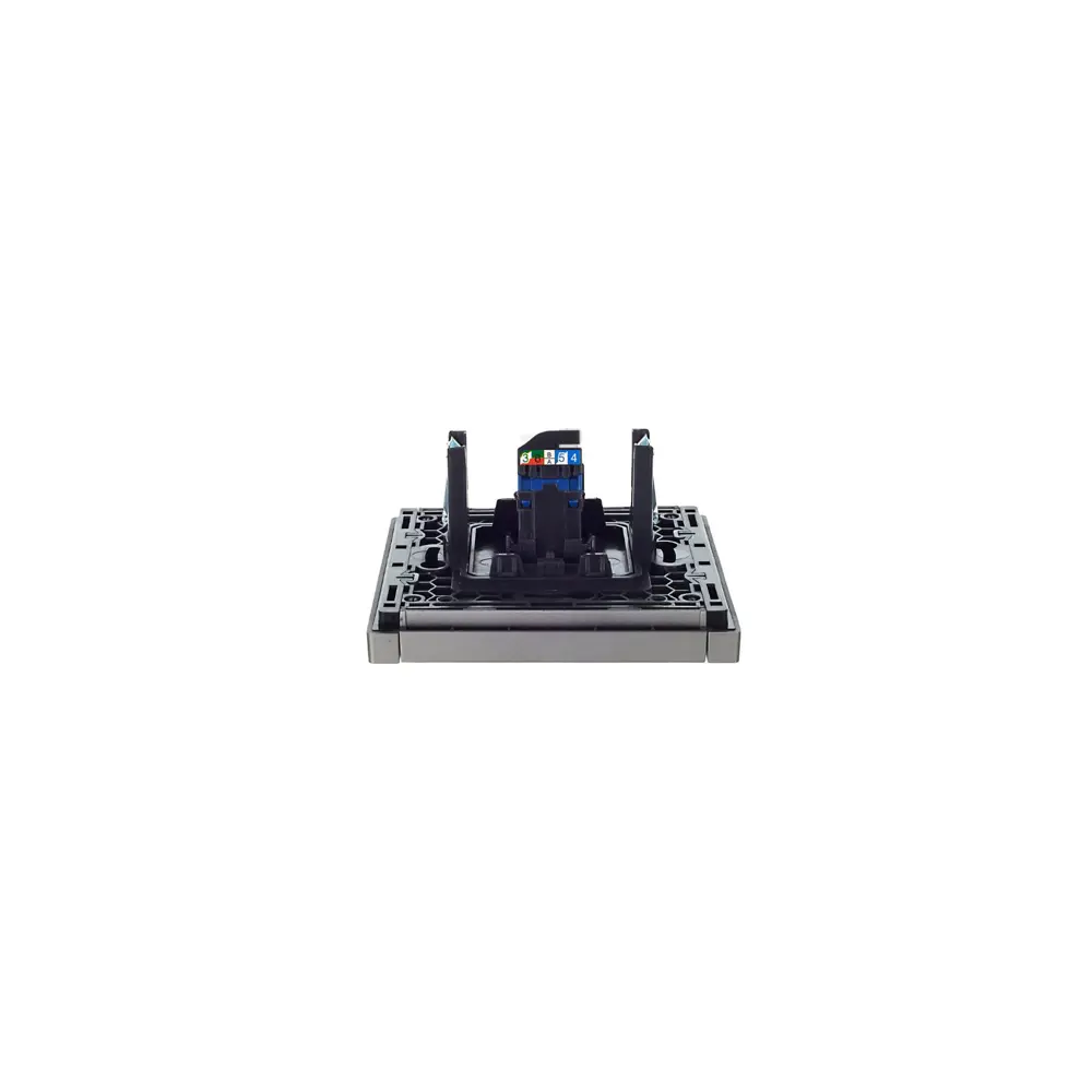Фото 7 Розетка компьютерная двойная встраиваемая Iek Forte&Piano FP-K10-2-K46 RJ45 Cat 6 цвет сталь Фото 7 Розетка компьютерная двойная встраиваемая Iek Forte&Piano FP-K10-2-K46 RJ45 Cat 6 цвет сталь