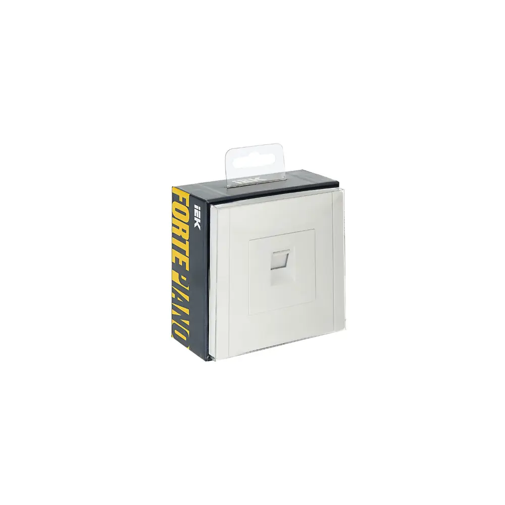 Фото 3 Розетка компьютерная встраиваемая Iek Forte&Piano FP-K10-2-K01 RJ45 Cat 6 цвет белый Фото 3 Розетка компьютерная встраиваемая Iek Forte&Piano FP-K10-2-K01 RJ45 Cat 6 цвет белый