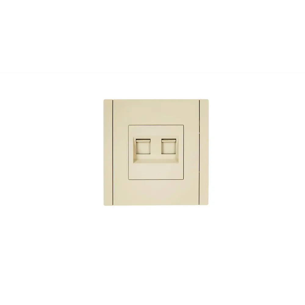 Фото 4 Розетка компьютерная двойная встраиваемая Iek Forte&Piano FP-K20-1-K10 RJ45 Cat 5E цвет ваниль Фото 4 Розетка компьютерная двойная встраиваемая Iek Forte&Piano FP-K20-1-K10 RJ45 Cat 5E цвет ваниль