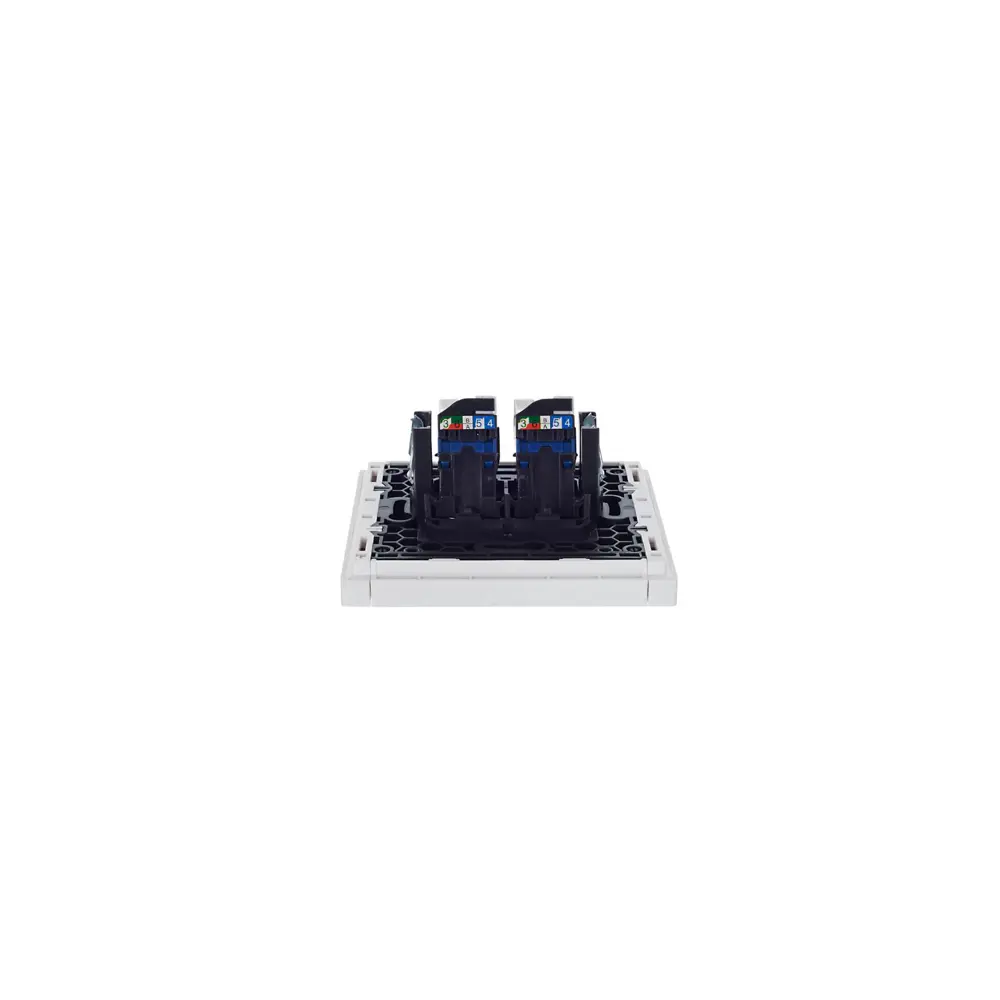 Фото 7 Розетка компьютерная двойная встраиваемая Iek Forte&Piano FP-K20-2-K01 RJ45 Cat 6 цвет белый Фото 7 Розетка компьютерная двойная встраиваемая Iek Forte&Piano FP-K20-2-K01 RJ45 Cat 6 цвет белый