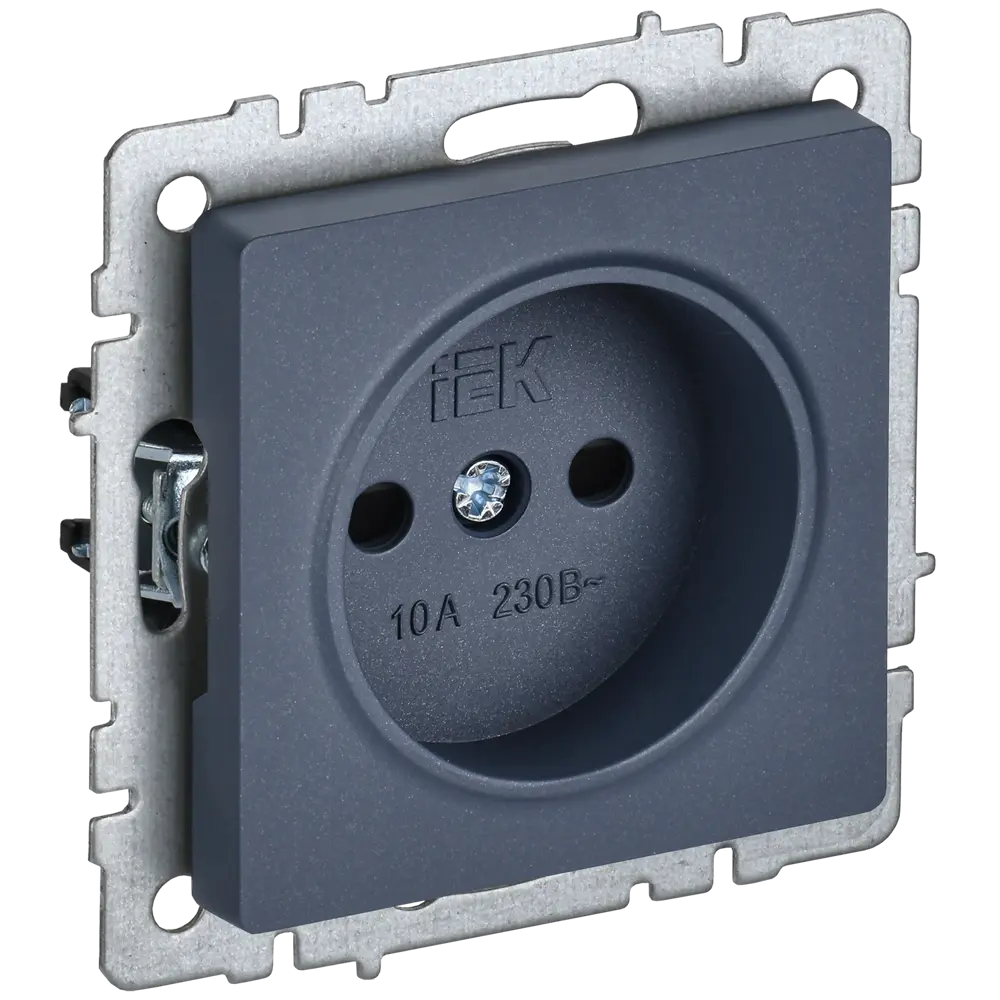 Фото 2 Розетка встраиваемая Iek Brite BR-R13-10-K35 со шторками цвет маренго Фото 2 Розетка встраиваемая Iek Brite BR-R13-10-K35 со шторками цвет маренго