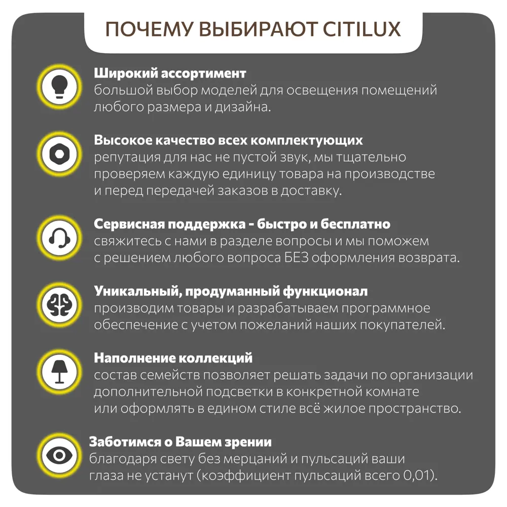 Фото 14 Светильник настенно-потолочный светодиодный Citilux Cl712180n 7 м² нейтральный белый свет цвет белый Фото 14 Светильник настенно-потолочный светодиодный Citilux Cl712180n 7 м² нейтральный белый свет цвет белый