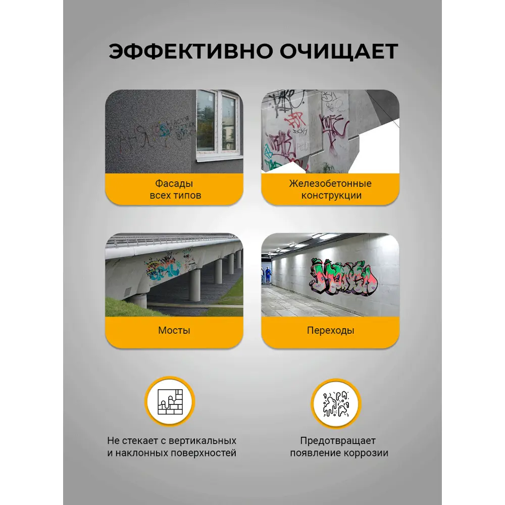 Фото 3 Смывка для старой краски Gredors PR-F для фасадов металла дерева 0.5кг Фото 3 Смывка для старой краски Gredors PR-F для фасадов металла дерева 0.5кг