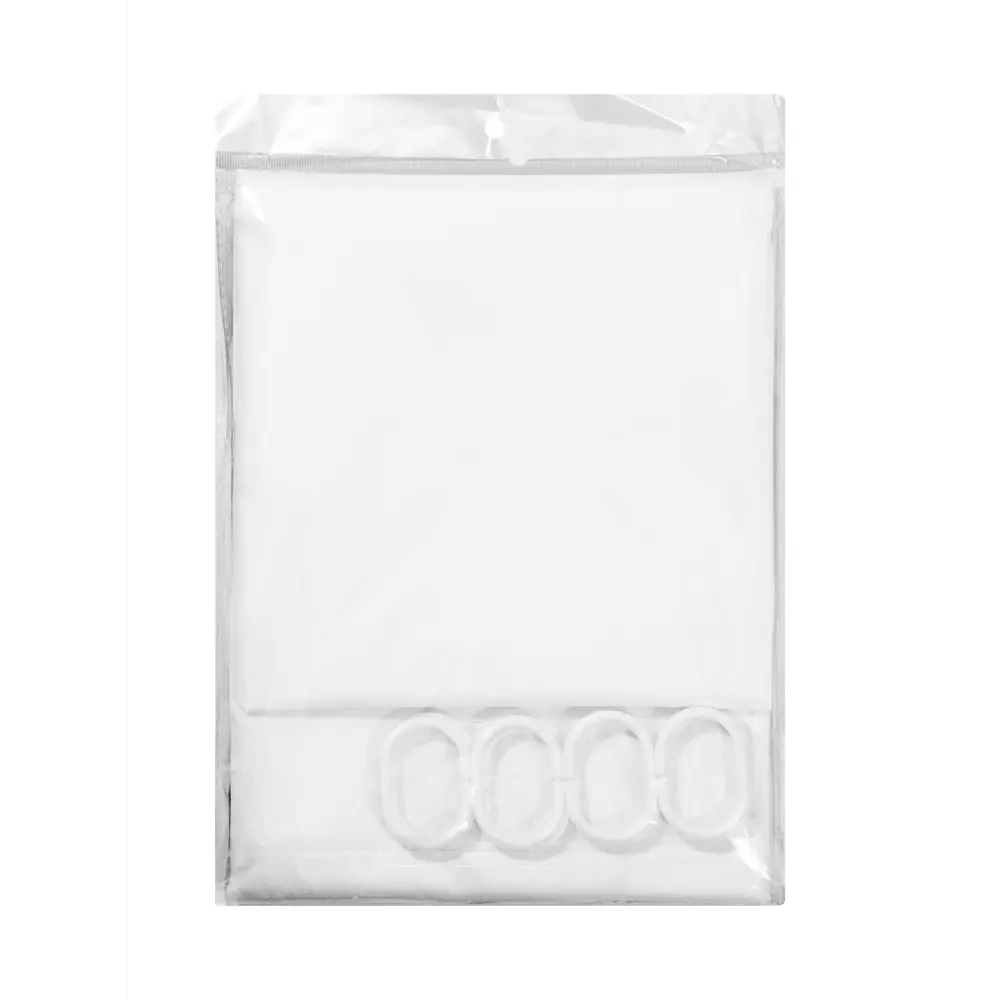 Фото 10 Шторка для ванной комнаты ЕВРОГАРАНТ 4610116219485 180x180см цвет белый