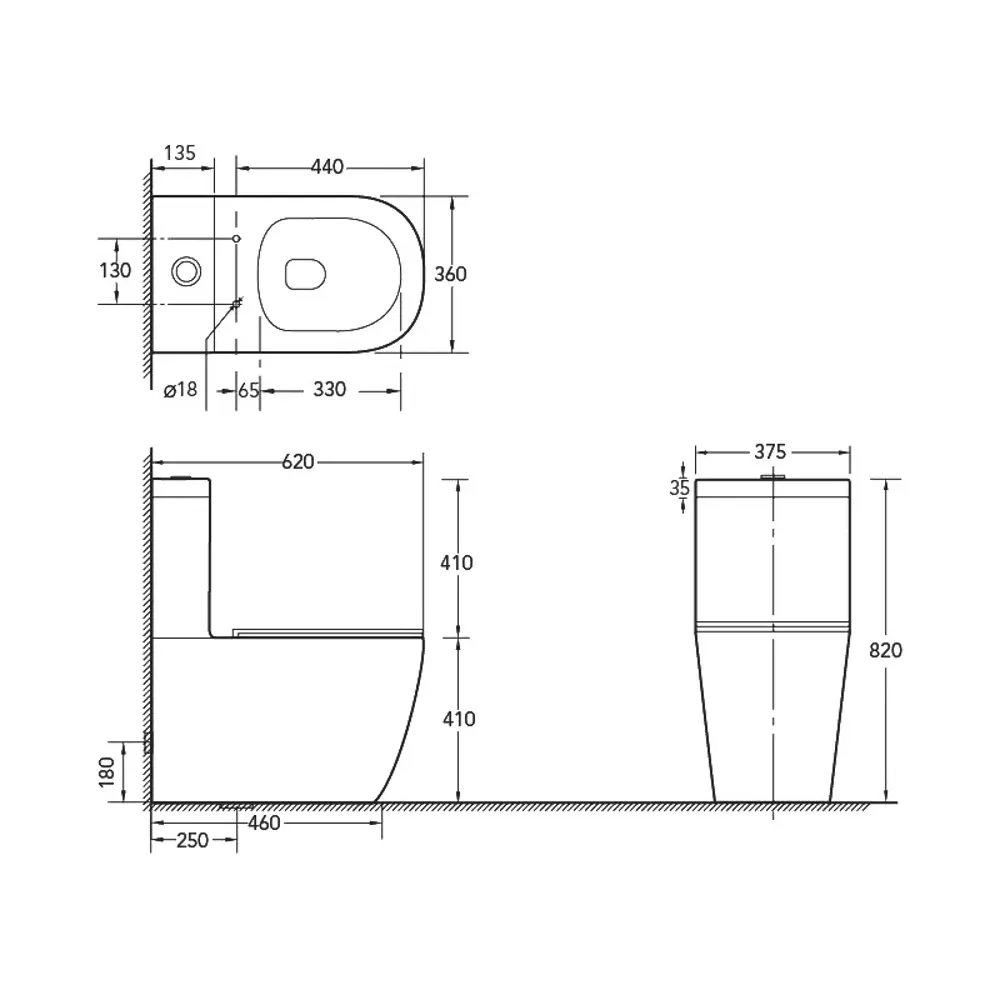 Фото 2 Унитаз-компакт SantiLine SL-5016MB горизонтальный выпуск, микролифт цвет черный Фото 2 Унитаз-компакт SantiLine SL-5016MB горизонтальный выпуск, микролифт цвет черный
