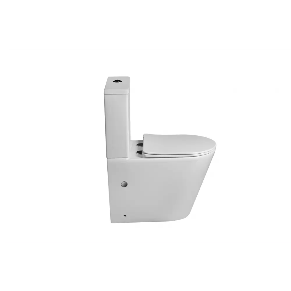 Фото 4 Унитаз-компакт SantiLine SL-5014 горизонтальный выпуск, микролифт цвет белый Фото 4 Унитаз-компакт SantiLine SL-5014 горизонтальный выпуск, микролифт цвет белый