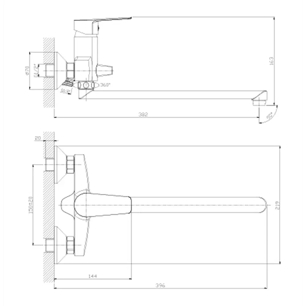 Фото 3 Смеситель для ванны Rossinka Silvermix S35-33 526381 Фото 3 Смеситель для ванны Rossinka Silvermix S35-33 526381
